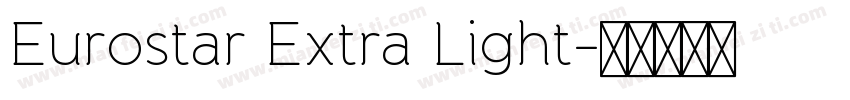 Eurostar Extra Light字体转换